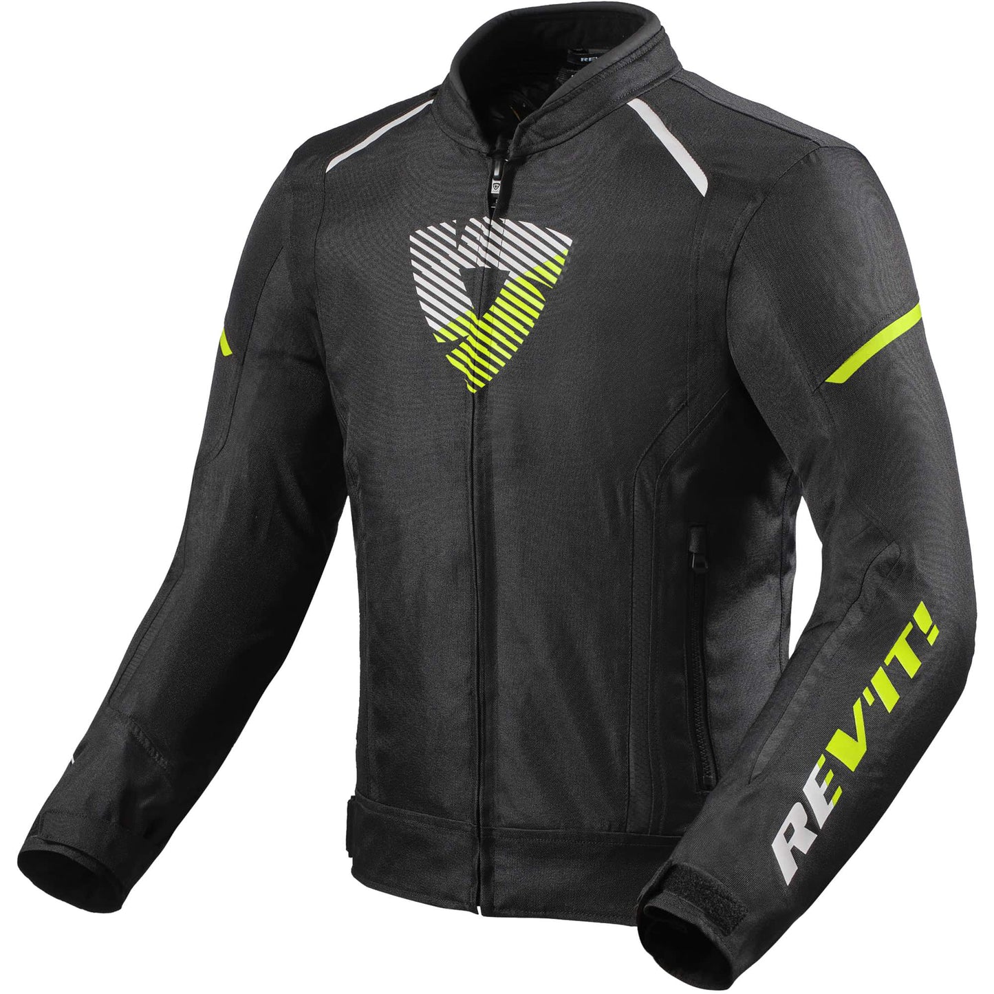 Rev'it Sprint H2O Textile Jacket - Black / Neon Yellow by Rev'it - clearance motorcycle jacket