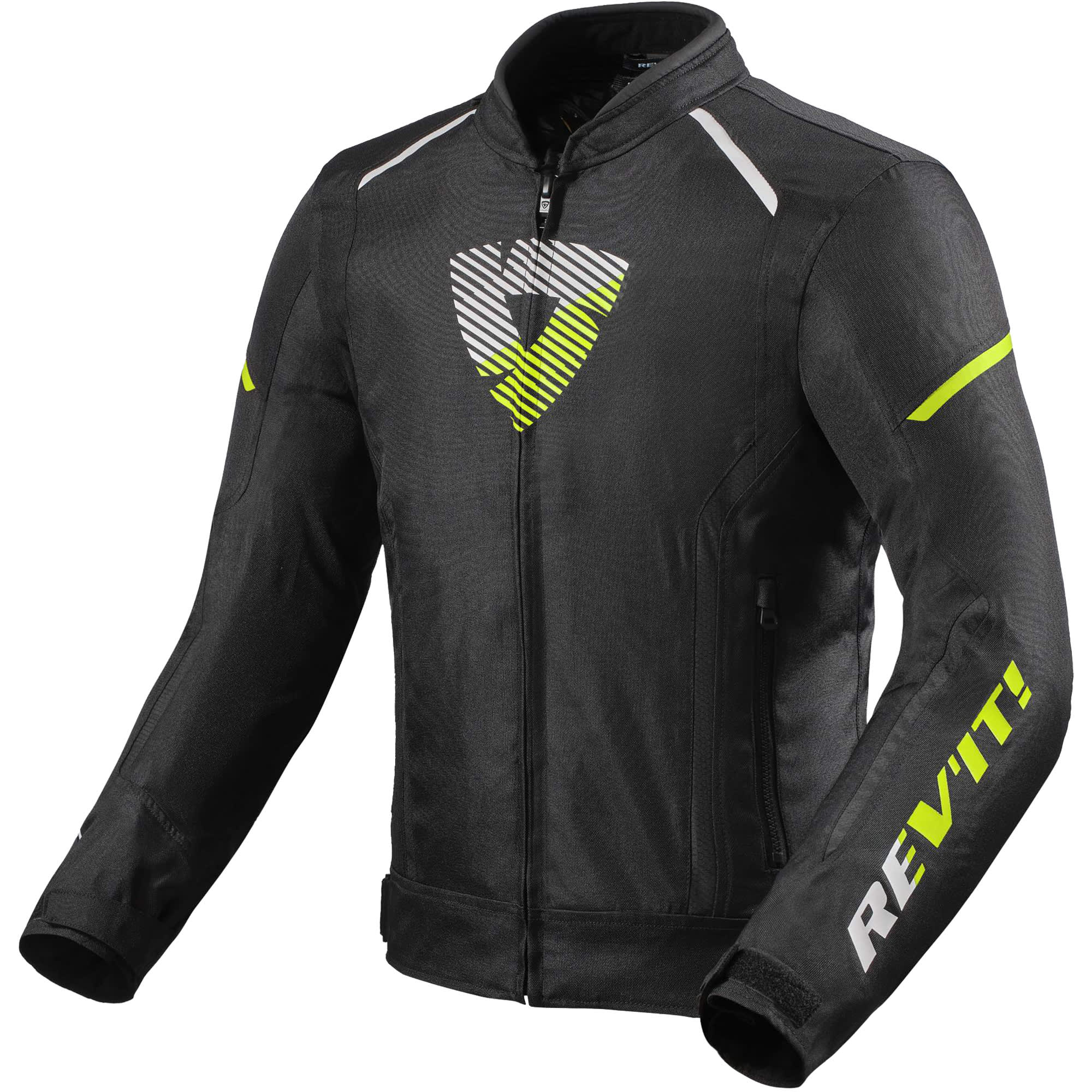 Rev'it Sprint H2O Textile Jacket - Black / Neon Yellow by Rev'it - clearance motorcycle jacket