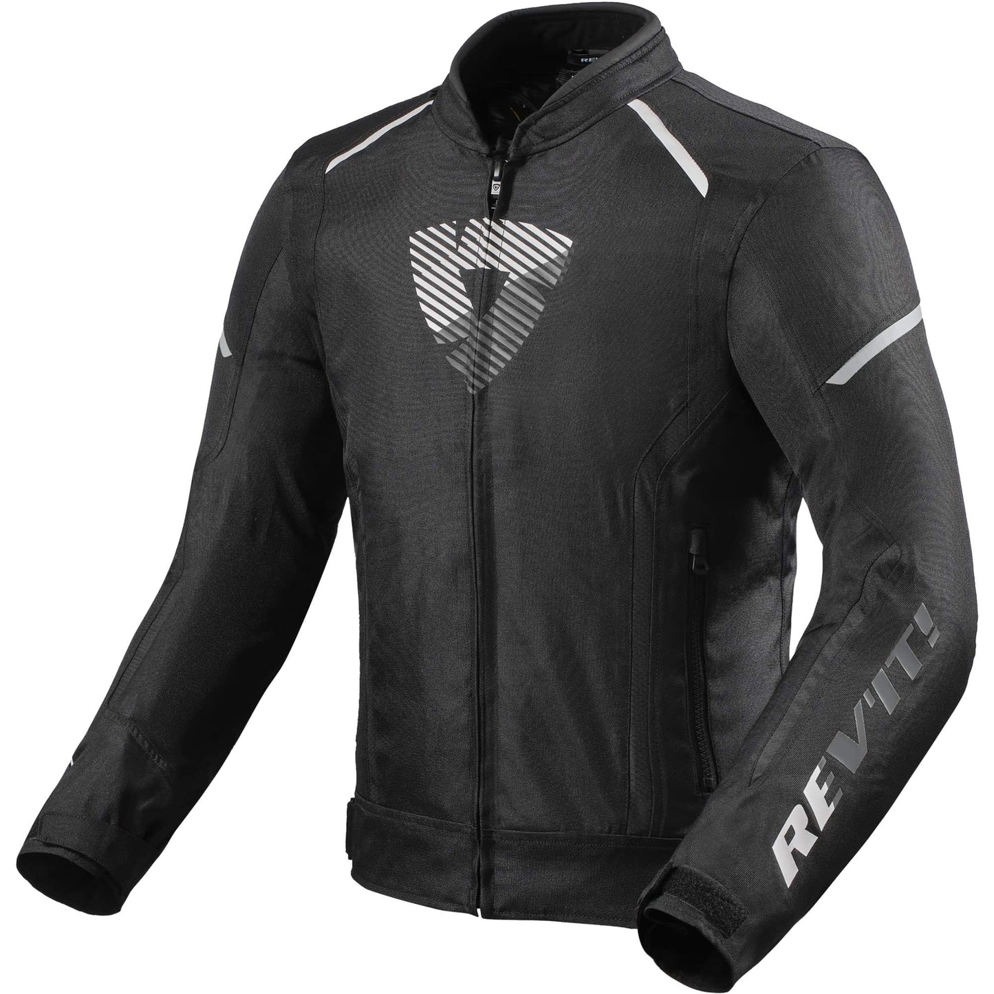 Rev'it Sprint H2O Textile Jacket - Black / White by Rev'it - clearance motorcycle jacket