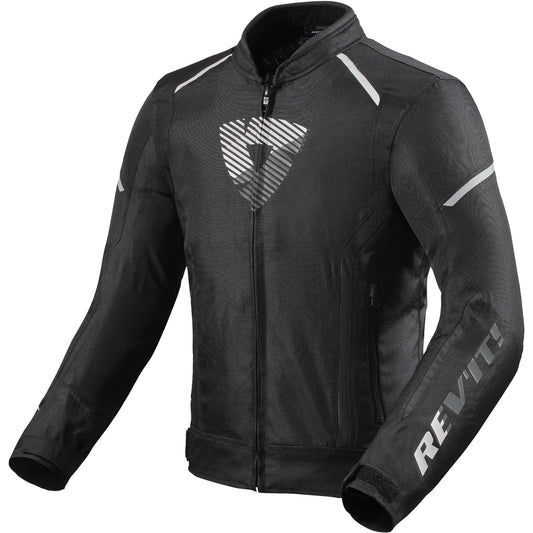 Rev'it Sprint H2O Textile Jacket - Black / White by Rev'it - clearance motorcycle jacket