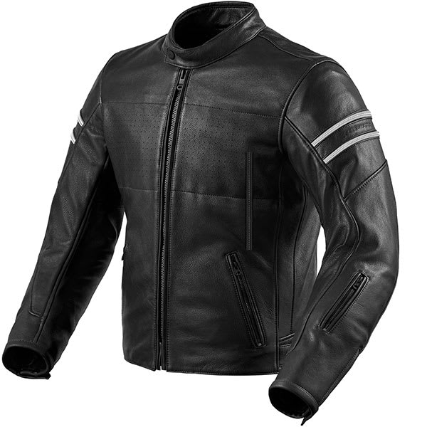 Rev'it Stride Leather Jacket - Black by Rev'it - clearance motorcycle jacket