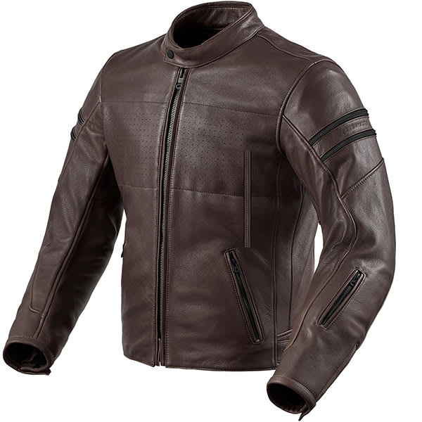 Rev'it Stride Leather Jacket - Brown by Rev'it - clearance motorcycle jacket