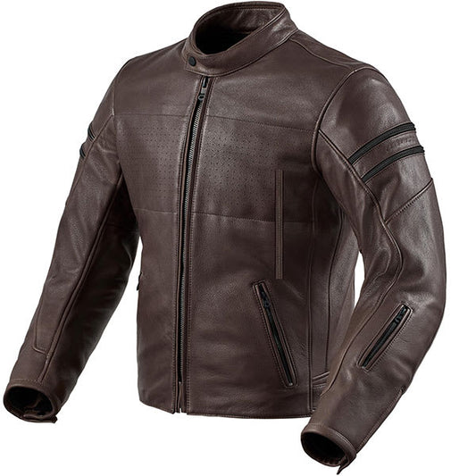 Rev'it Stride Leather Jacket - Brown by Rev'it - clearance motorcycle jacket