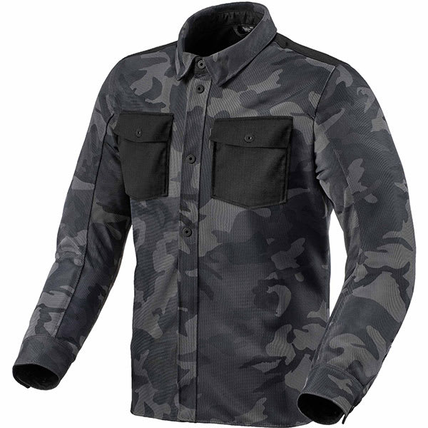 Rev'it Tracer Air 2 Overshirt - Camo Dark Grey by Rev'it - clearance motorcycle jacket
