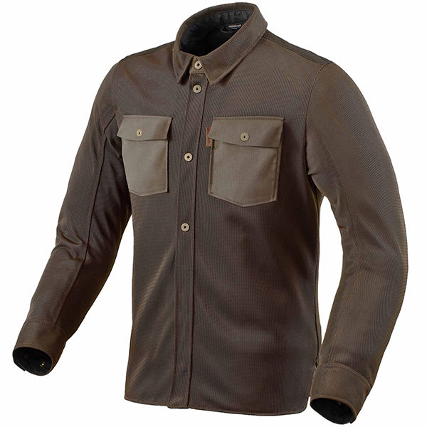 Rev'it Tracer Air 2 Riding Shirt - Brown by Rev'it - clearance motorcycle jacket