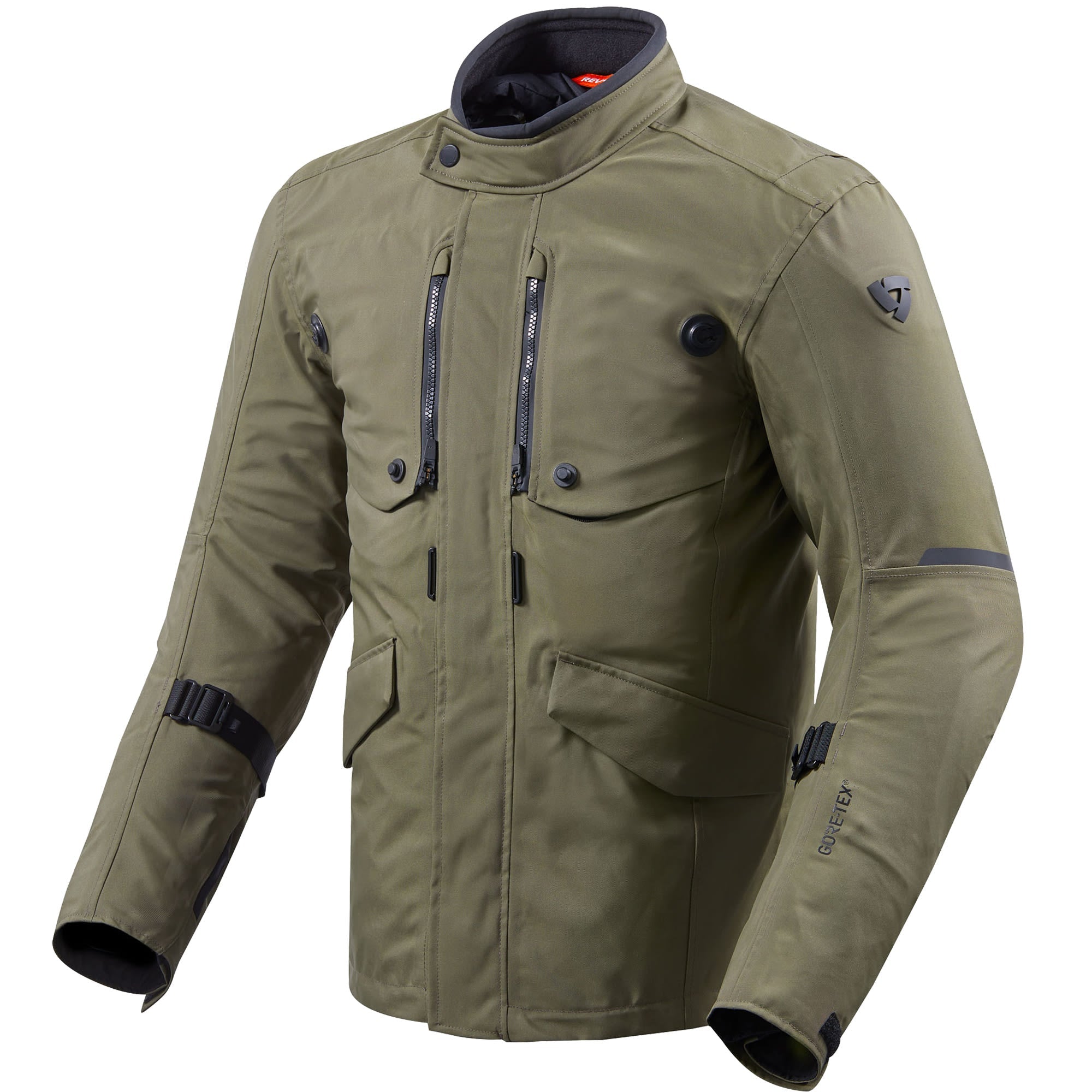 Rev'it Trench Gore-Tex Textile Jacket - Dark Green by Rev'it - clearance motorcycle jacket