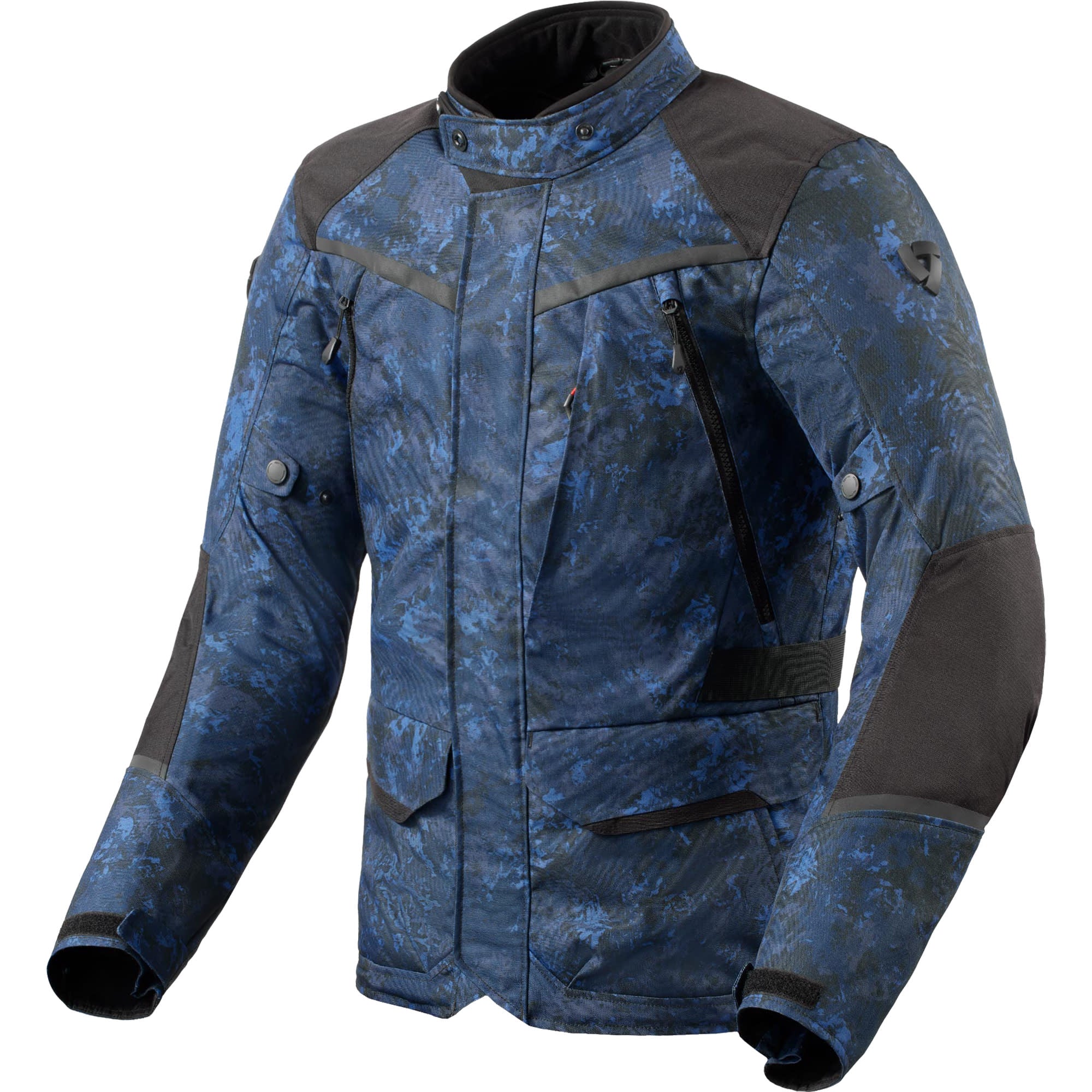 Rev'it Voltiac 3 H2O Textile Jacket - Camo / Blue by Rev'it - clearance motorcycle jacket