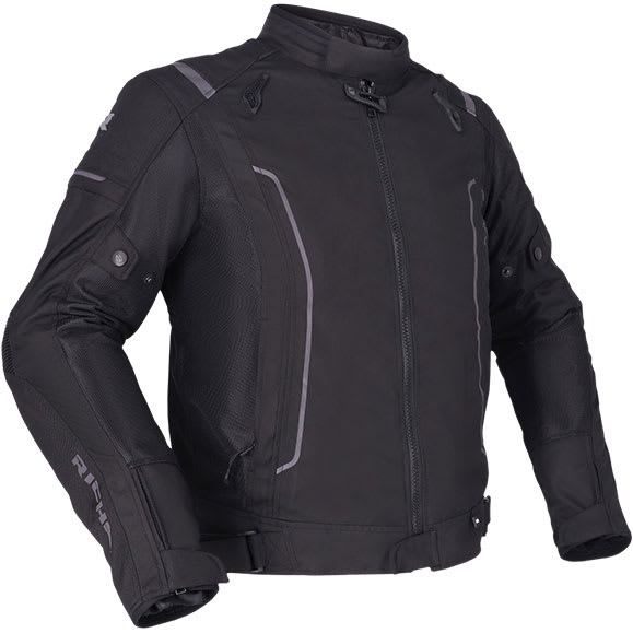 Richa Airstream 3 Waterproof Textile Jacket - Black by Richa - clearance motorcycle jacket