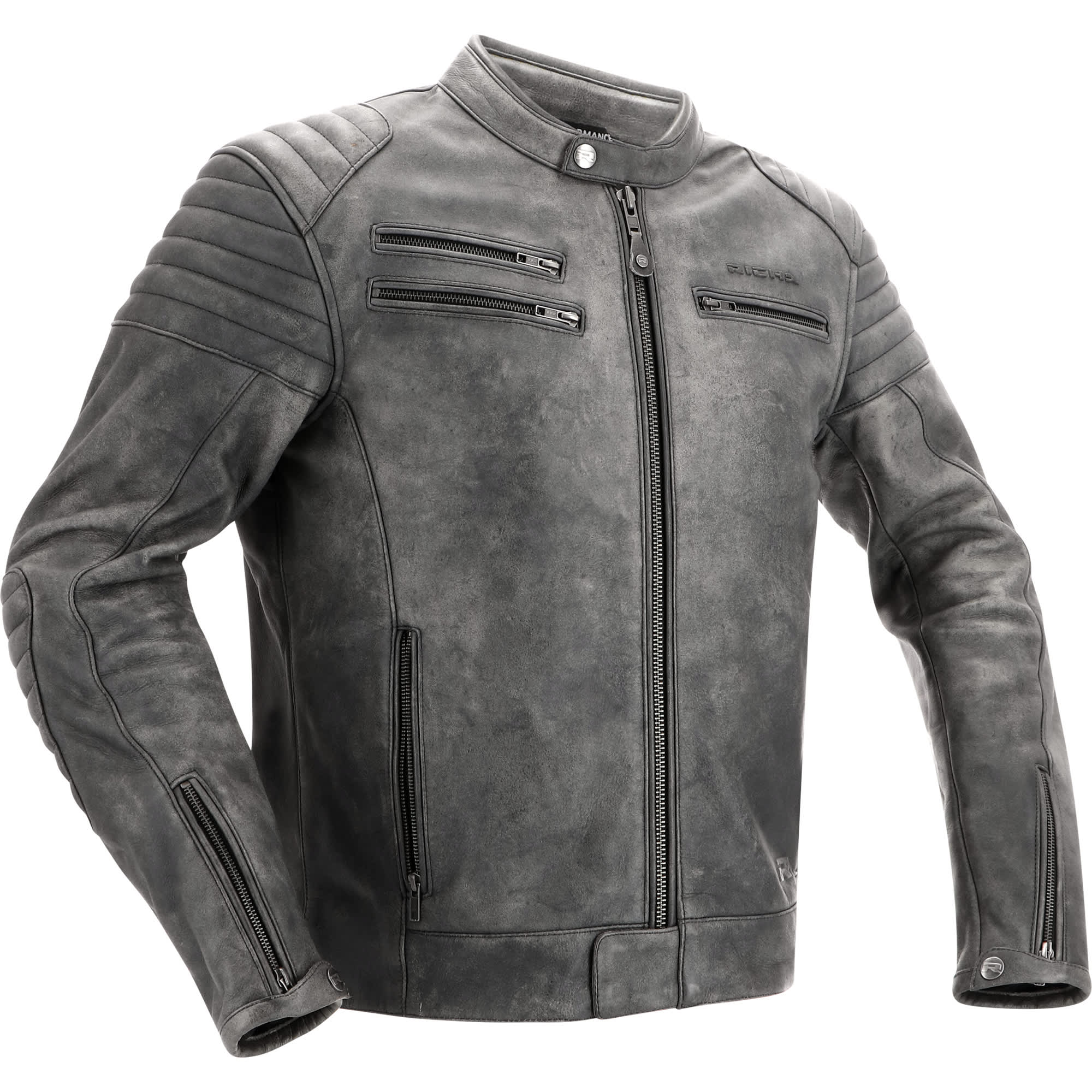 Richa Charleston Leather Jacket - Titanium by Richa - clearance motorcycle jacket