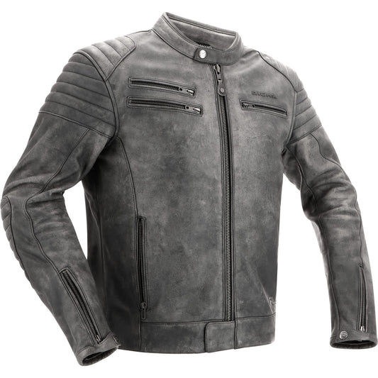 Richa Charleston Leather Jacket - Titanium by Richa - clearance motorcycle jacket