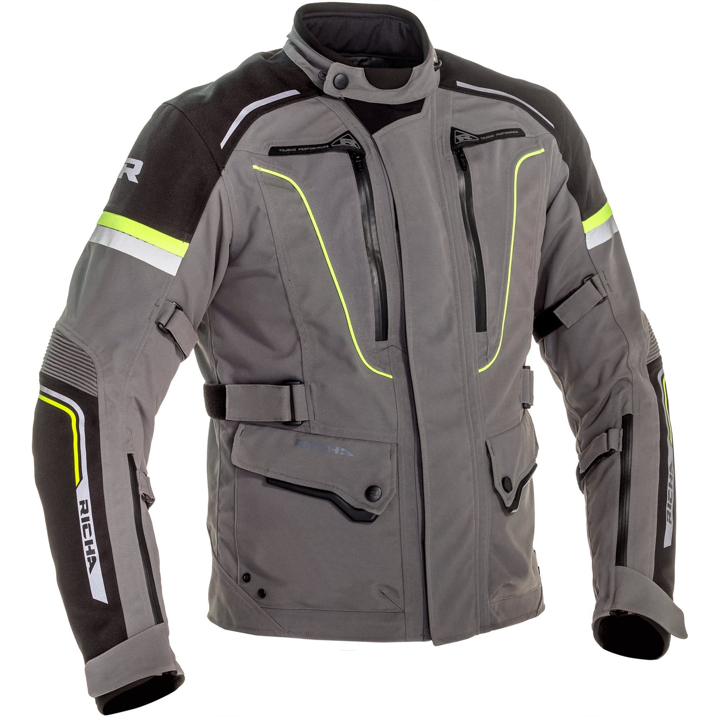 Richa Infinity 2 Pro Textile Jacket - Titanium / Fluo by Richa - clearance motorcycle jacket