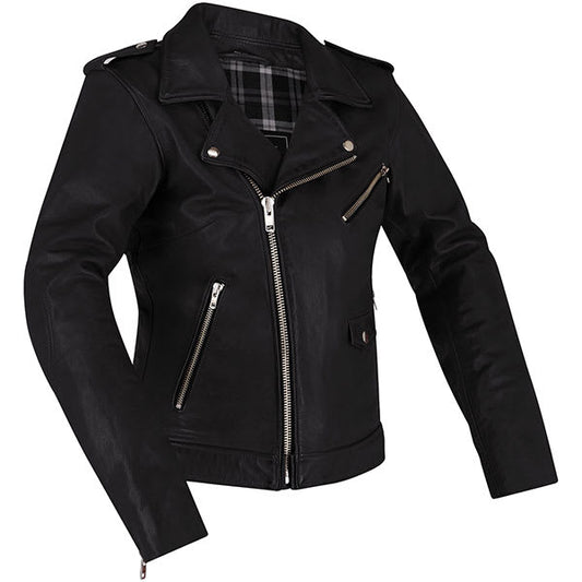 Richa Ladies Brighton Leather Jacket - Black by Richa - clearance motorcycle jacket