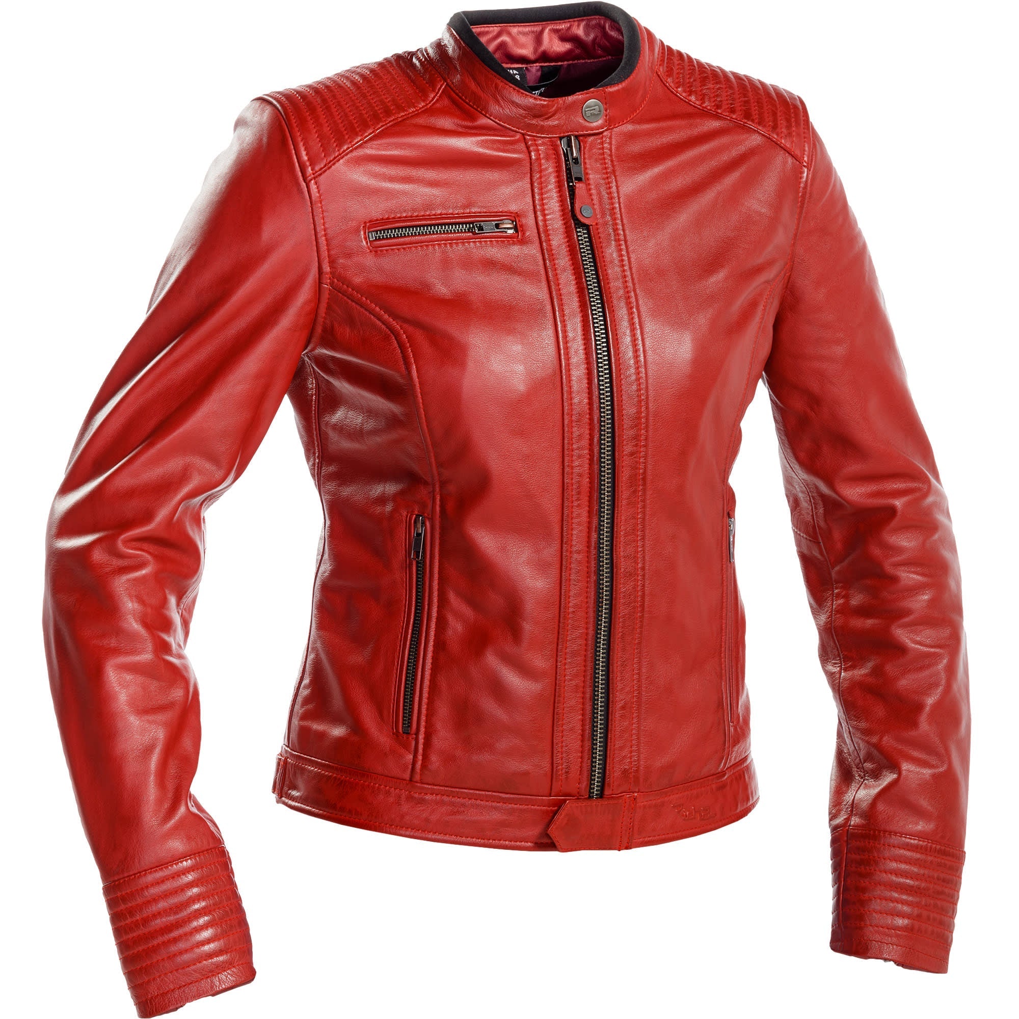 Richa Ladies Scarlett Leather Jacket - Red by Richa - clearance motorcycle jacket