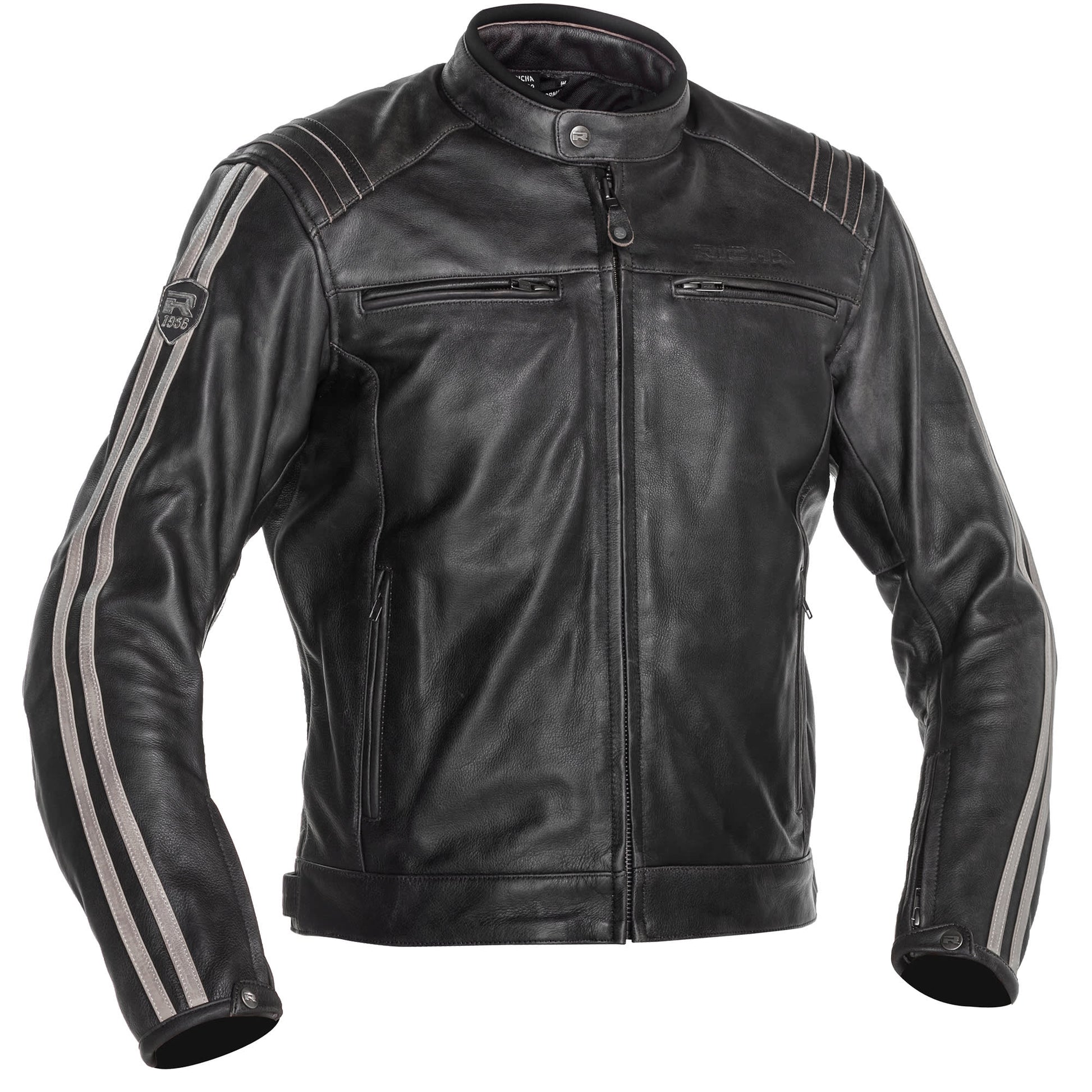 Richa Retro Racing 3 Leather Jacket - Brown by Richa - clearance motorcycle jacket