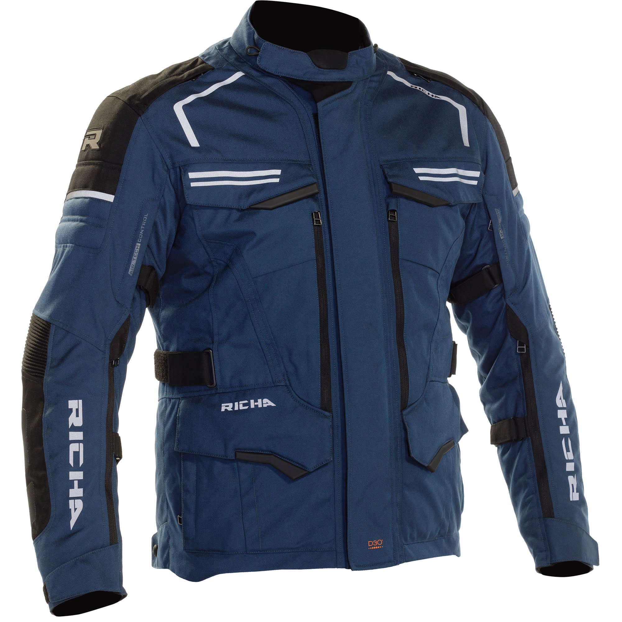 Richa Touareg 2 Textile Jacket - Navy Blue by Richa - clearance motorcycle jacket