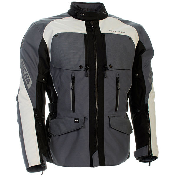 Richa Utah Textile Jacket - Light Grey by Richa - clearance motorcycle jacket