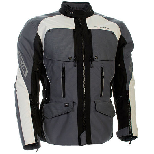Richa Utah Textile Jacket - Light Grey by Richa - clearance motorcycle jacket