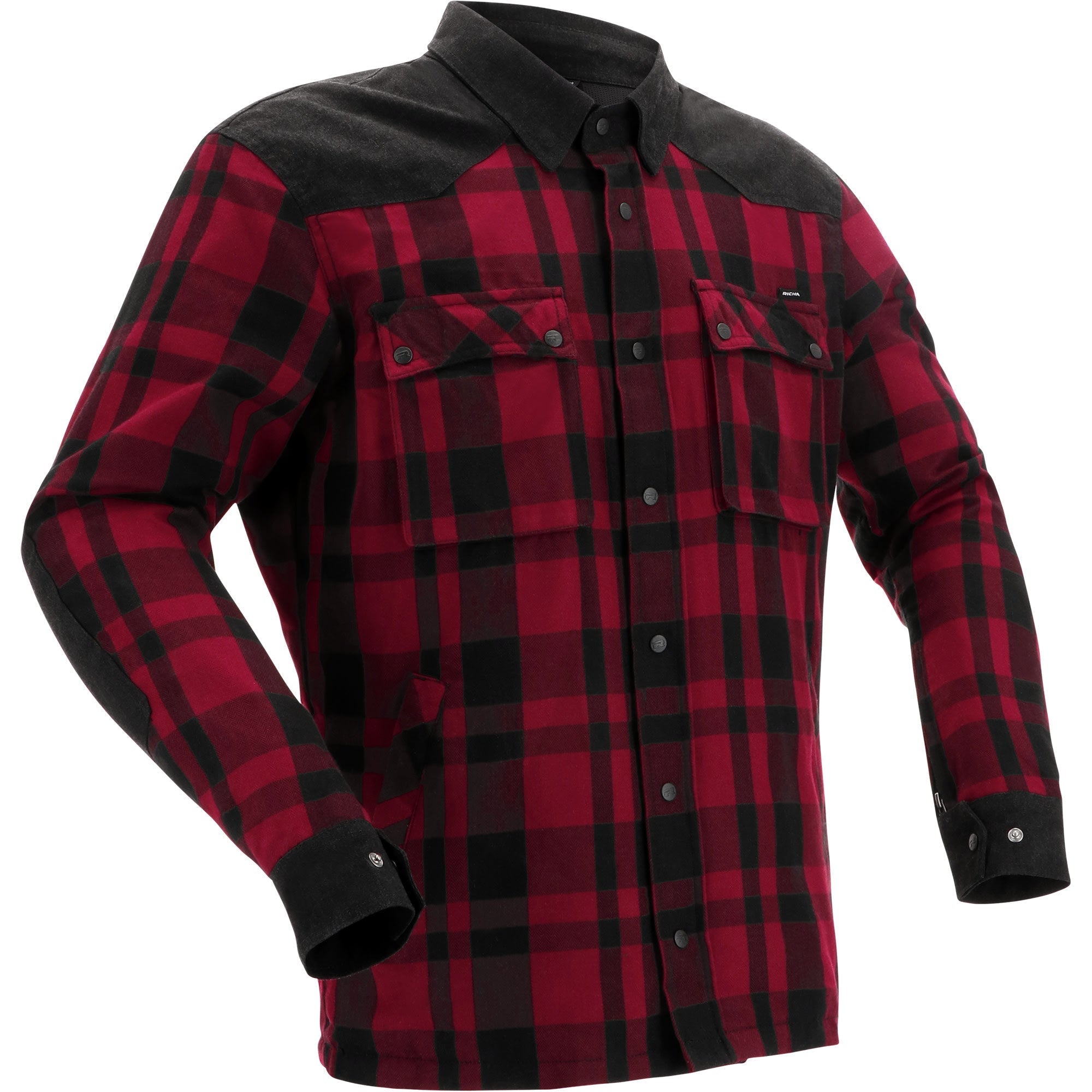 Richa Wisconsin Waterproof Textile Jacket - Black / Burgundy by Richa - clearance motorcycle jacket