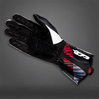 RS273 Black/White/Red EXTERNAL Seam - Glove | DASH RACEGEAR