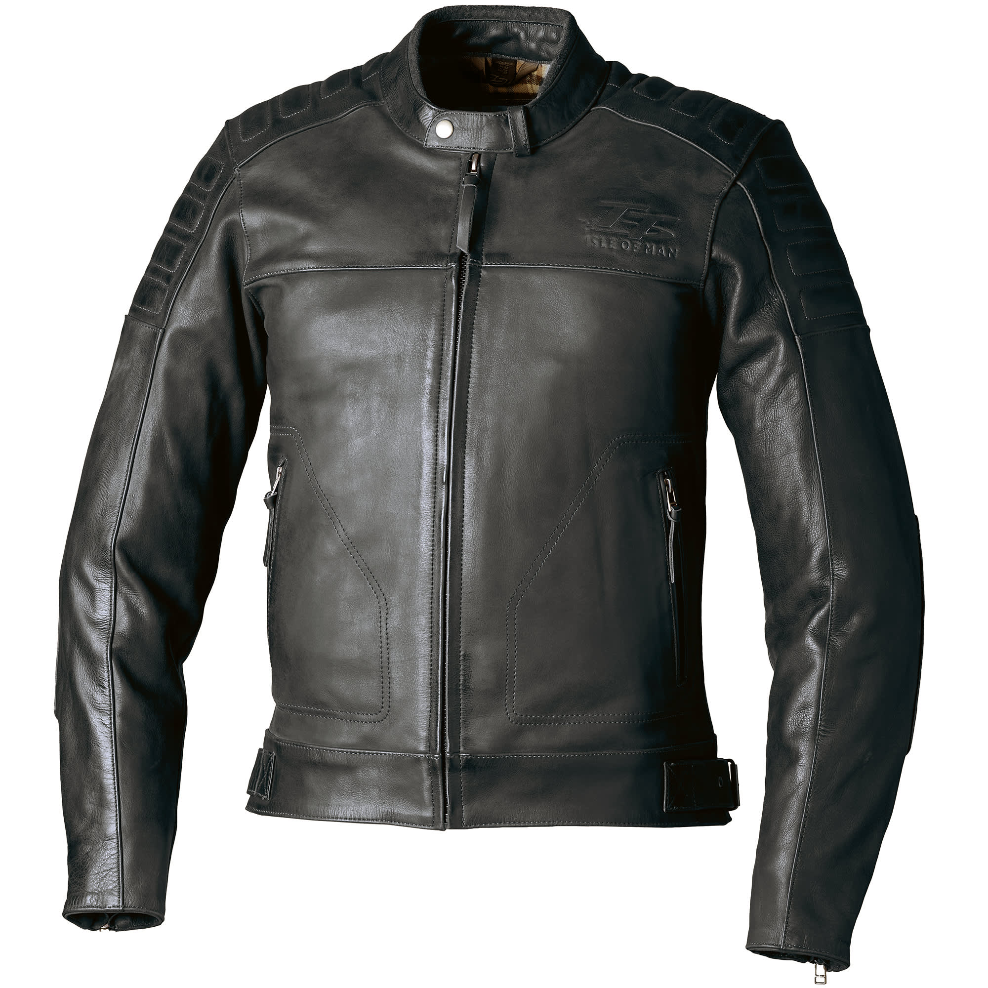 RST IOM TT Brandish 2 CE Leather Jacket - Black by RST - clearance motorcycle jacket