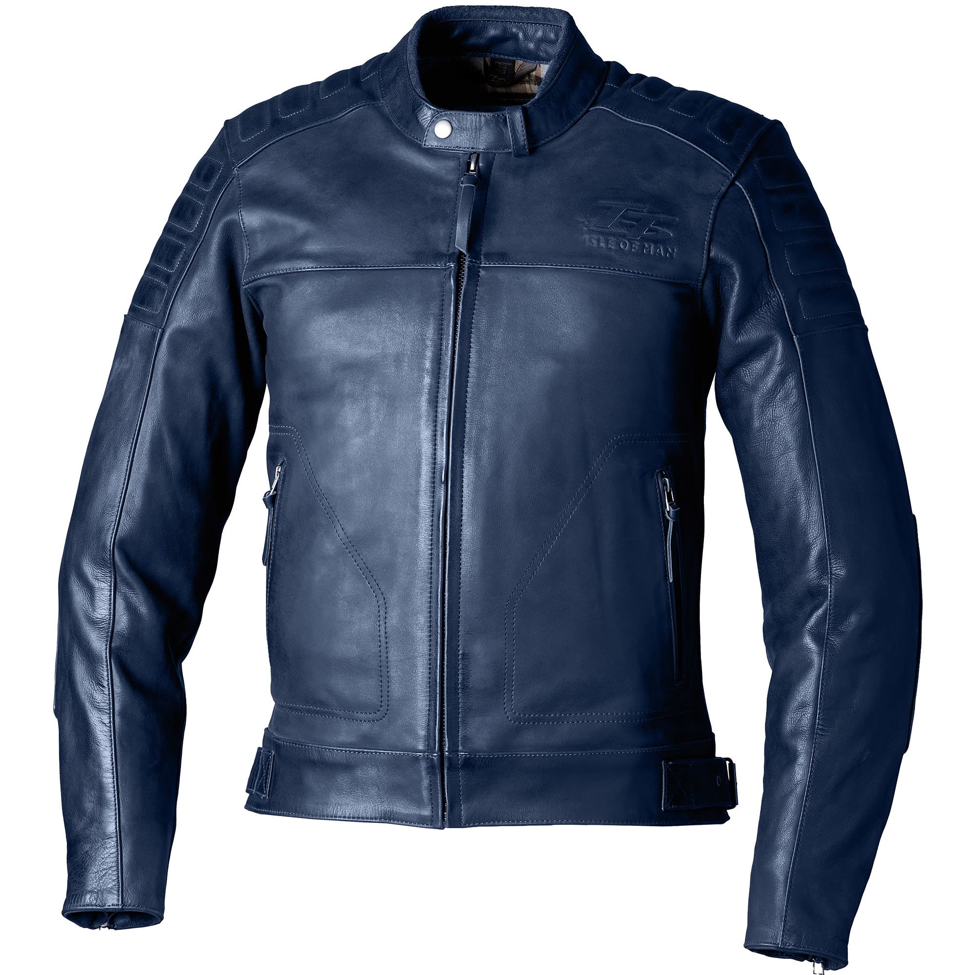 RST IOM TT Brandish 2 CE Leather Jacket - Petrol by RST - clearance motorcycle jacket