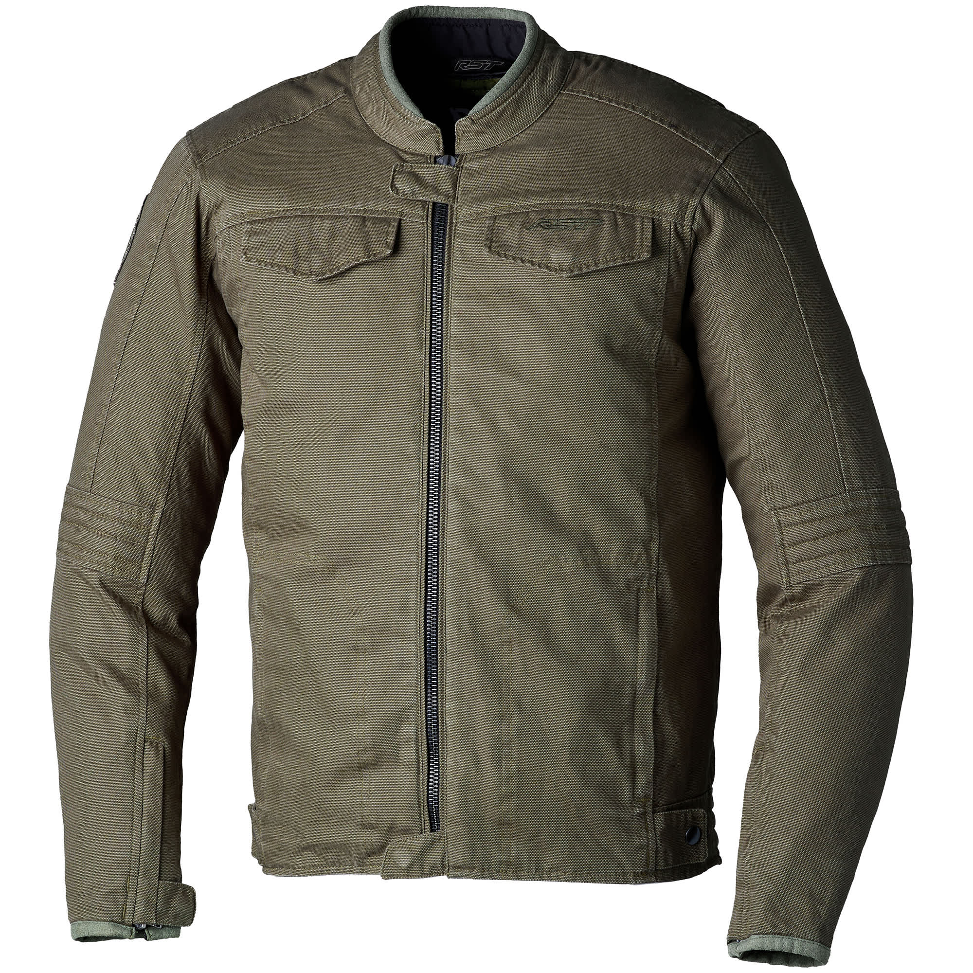 RST IOM TT Crosby 2 CE Textile Jacket - Olive by RST - clearance motorcycle jacket