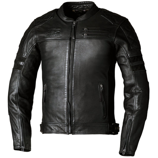 RST IOM TT Hillberry 2 CE Leather Jacket - Black by RST - clearance motorcycle jacket