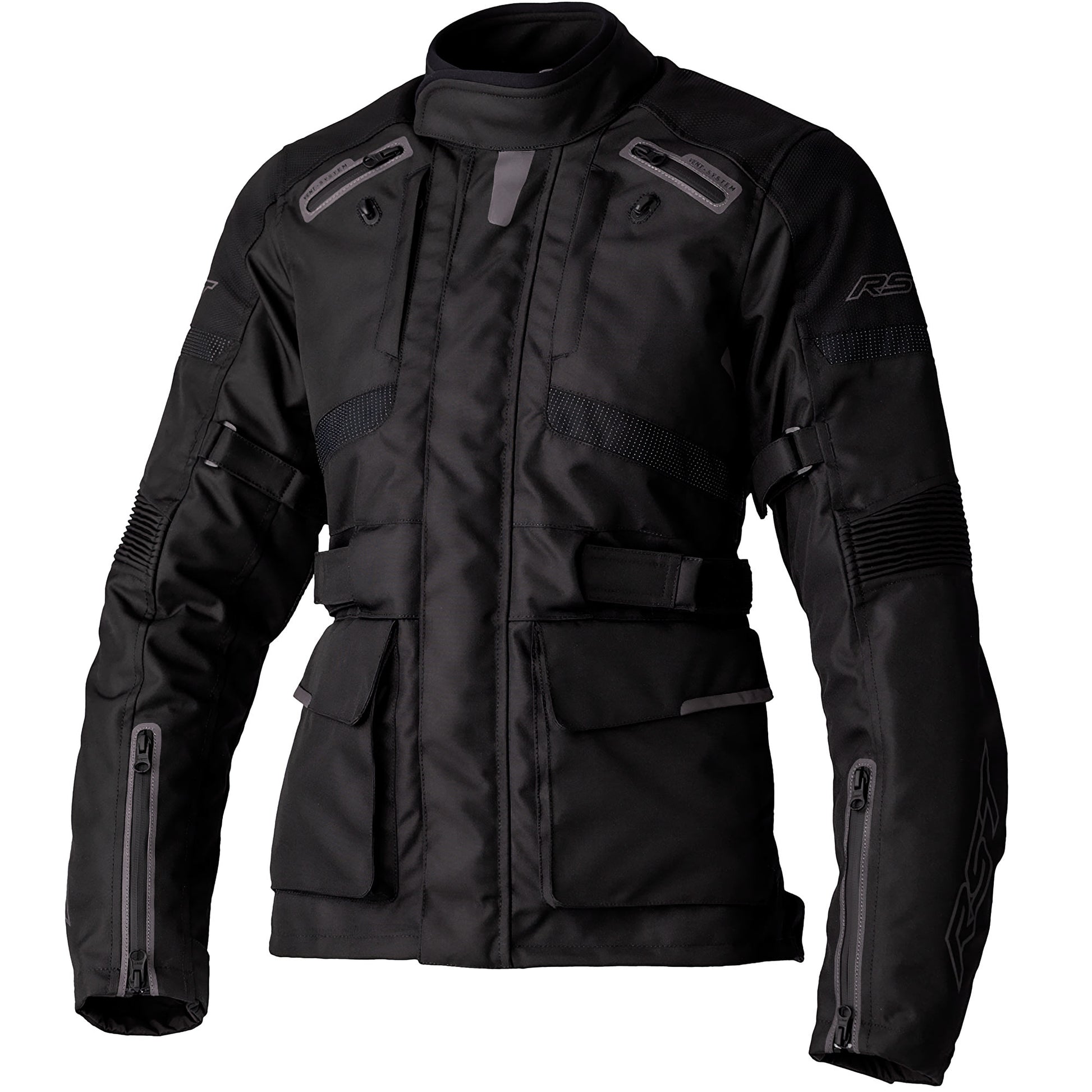 RST Ladies Endurance CE Textile Jacket - Black / Black by RST - clearance motorcycle jacket