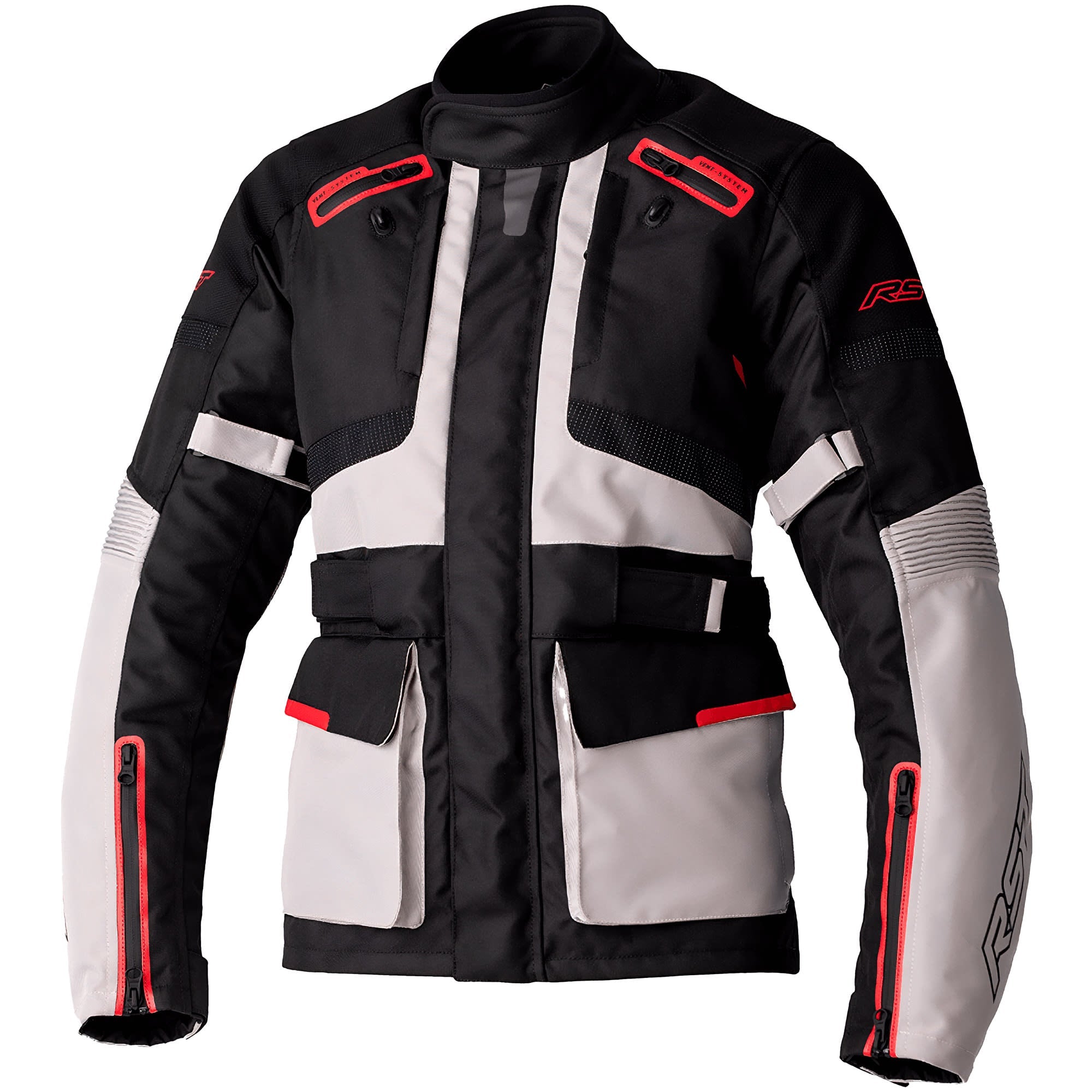 RST Ladies Endurance CE Textile Jacket - Black / Silver / Red by RST - clearance motorcycle jacket