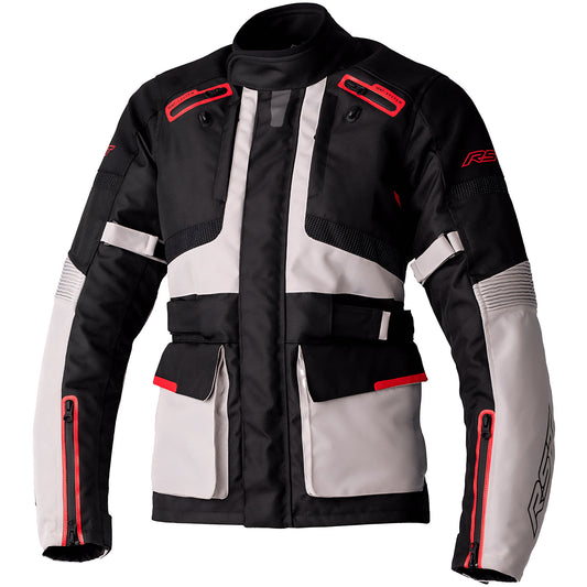 RST Ladies Endurance CE Textile Jacket - Black / Silver / Red by RST - clearance motorcycle jacket