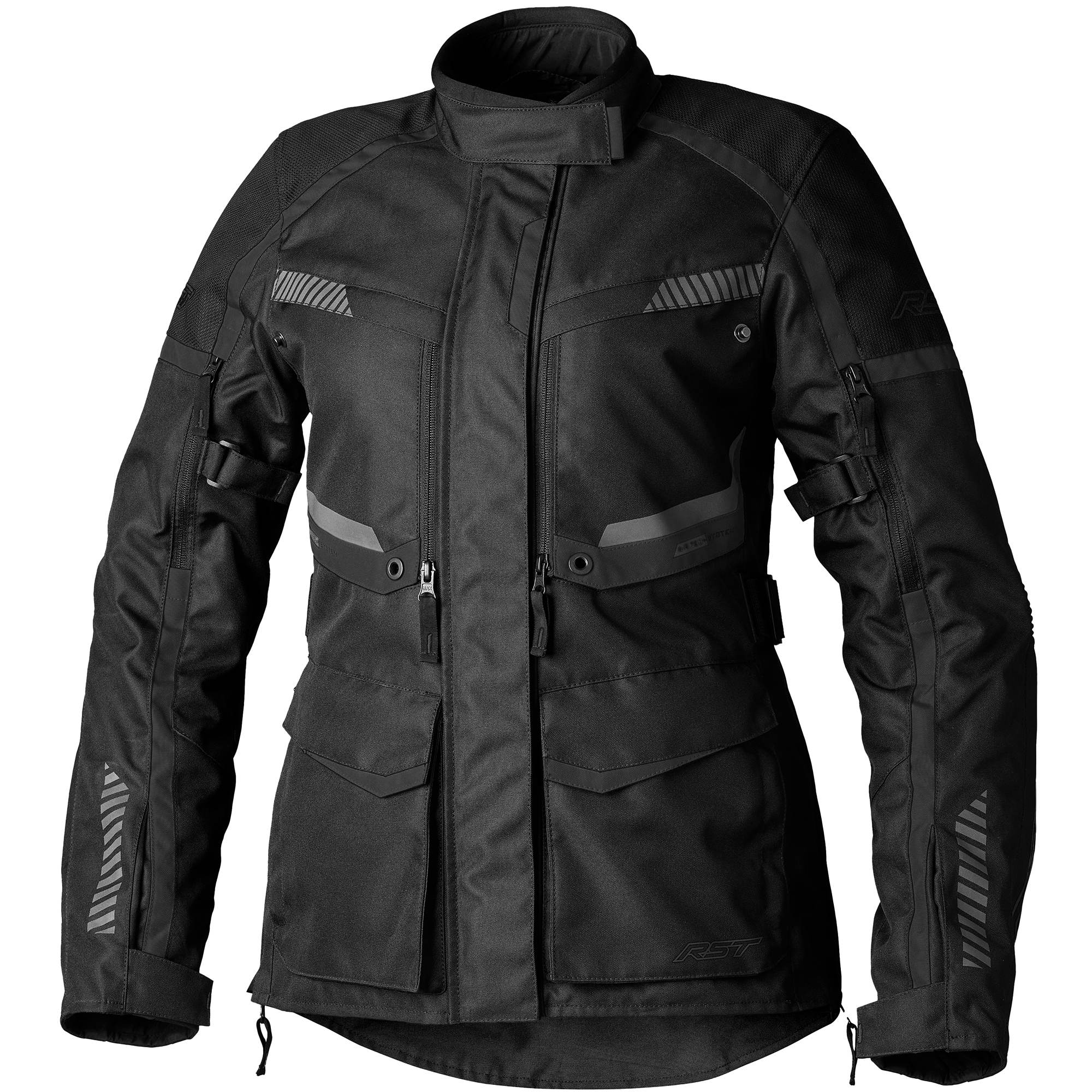 RST Ladies Maverick Evo CE Textile Jacket - Black / Black by RST - clearance motorcycle jacket