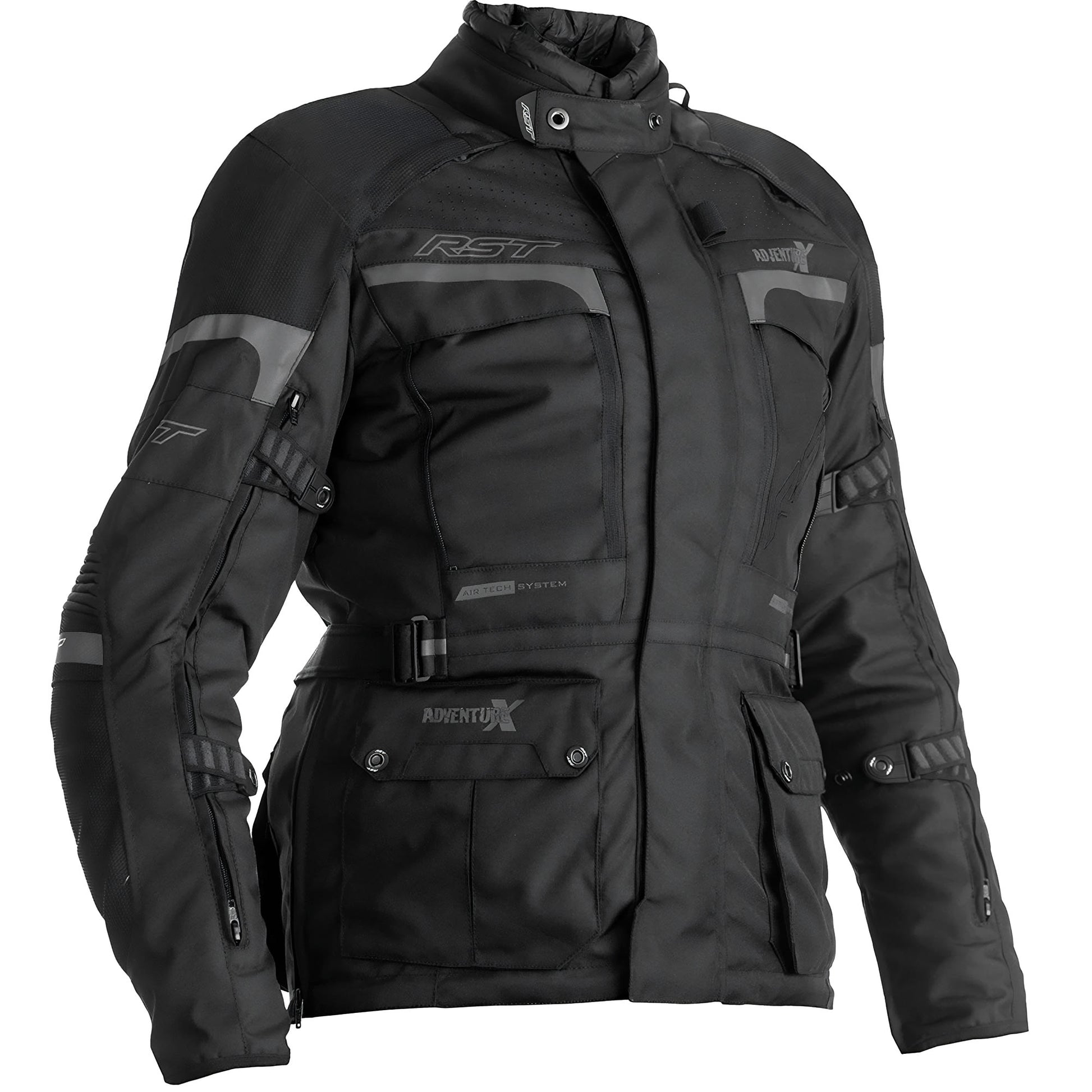 RST Ladies Pro Series Adventure-X CE Textile Jacket - Black / Black by RST - clearance motorcycle jacket