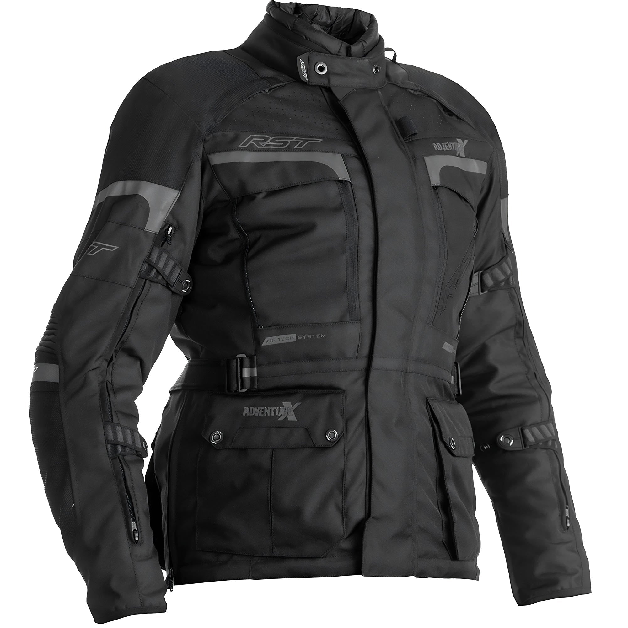 RST Ladies Pro Series Adventure-X CE Textile Jacket - Black / Black by RST - clearance motorcycle jacket