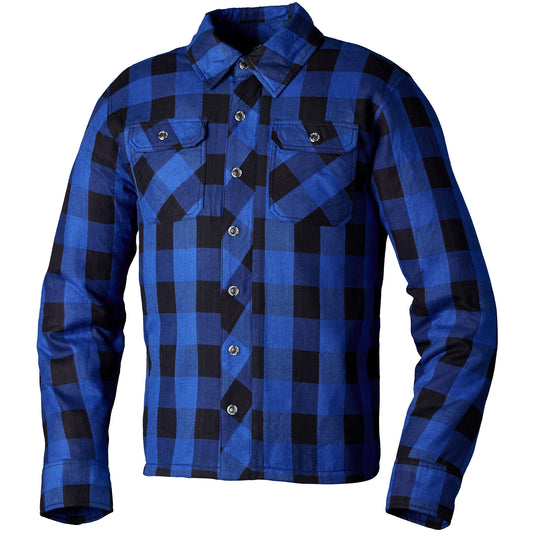 RST Lumberjack Aramid Lined CE Riding Shirt - Blue Check by RST - clearance motorcycle jacket
