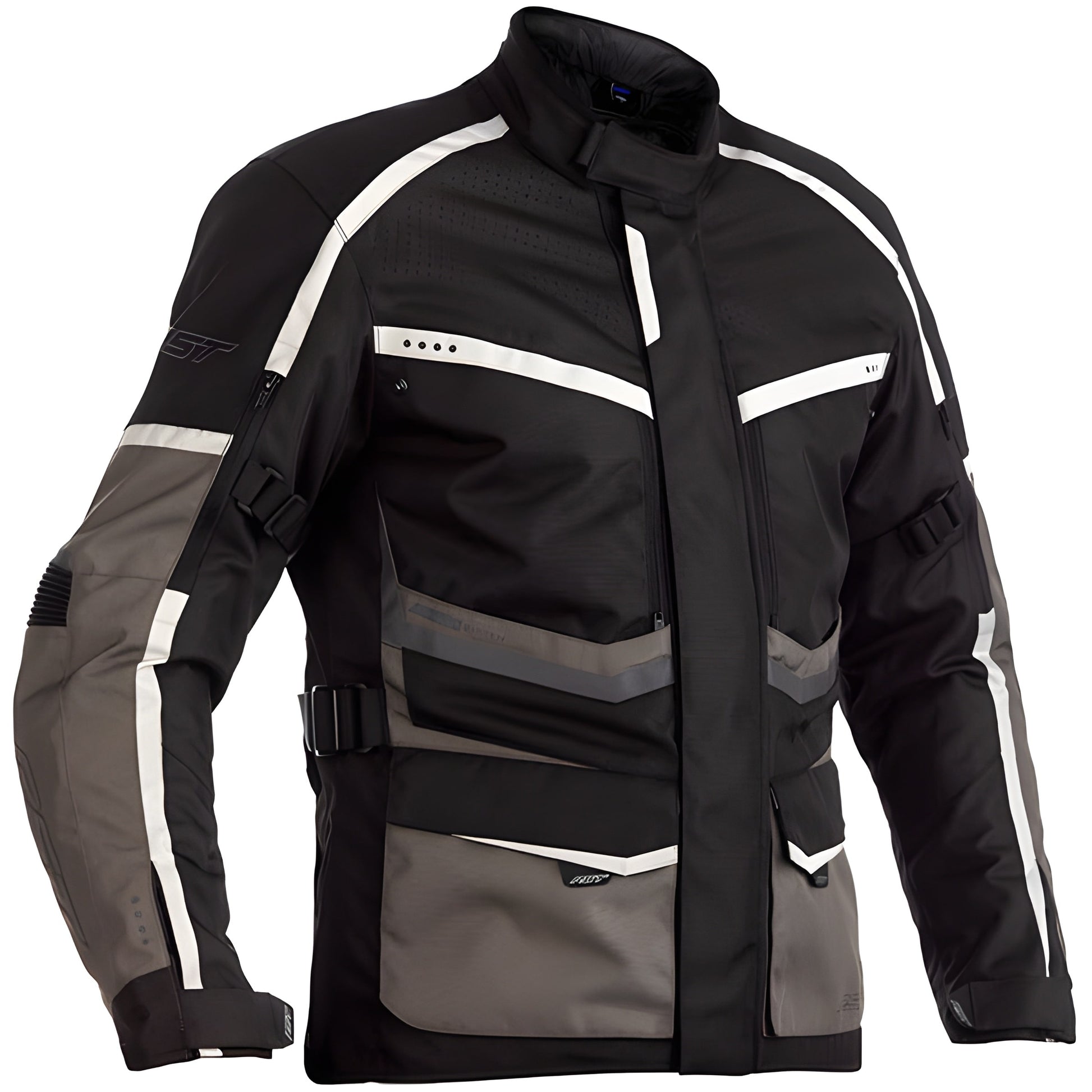 RST Maverick CE Textile Jacket - Black / Grey / Silver by RST - clearance motorcycle jacket