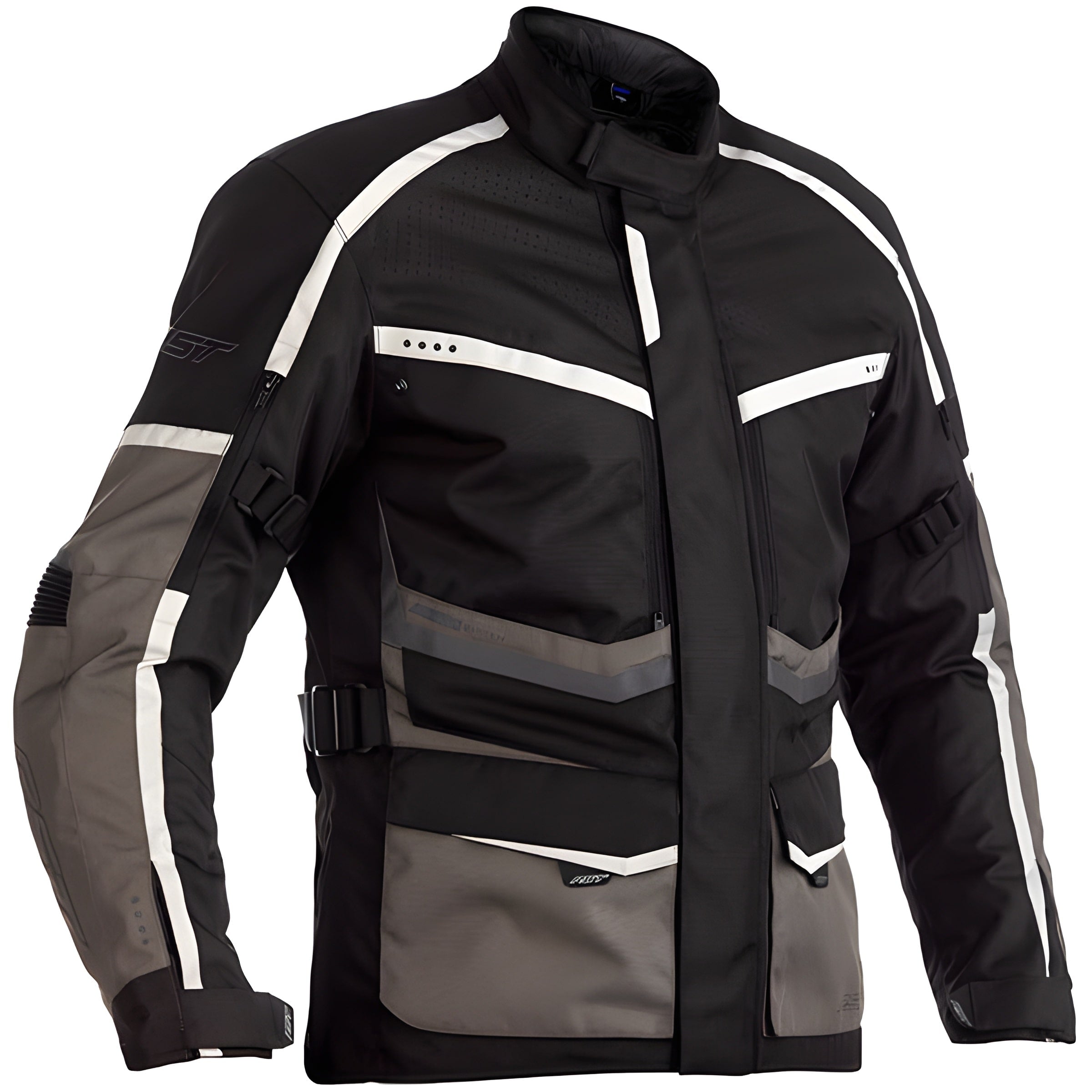 RST Maverick CE Textile Jacket - Black / Grey / Silver by RST - clearance motorcycle jacket