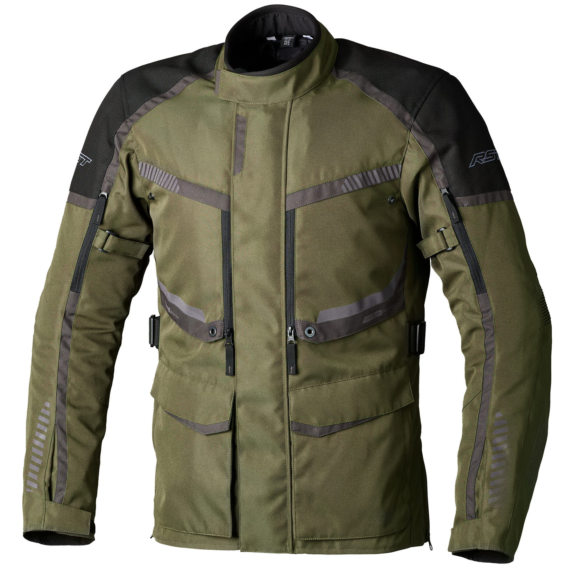 RST Maverick Evo CE Textile Jacket - Khaki Grey by RST - clearance motorcycle jacket