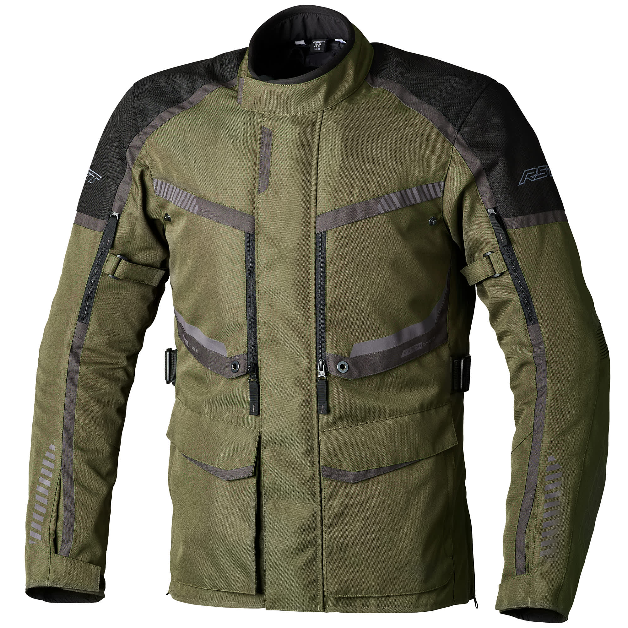 RST Maverick Evo CE Textile Jacket - Khaki Grey by RST - clearance motorcycle jacket