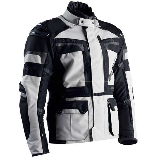 RST Pro Series Adventure-X Airbag CE Textile Jacket - Silver / Black by RST - clearance motorcycle jacket