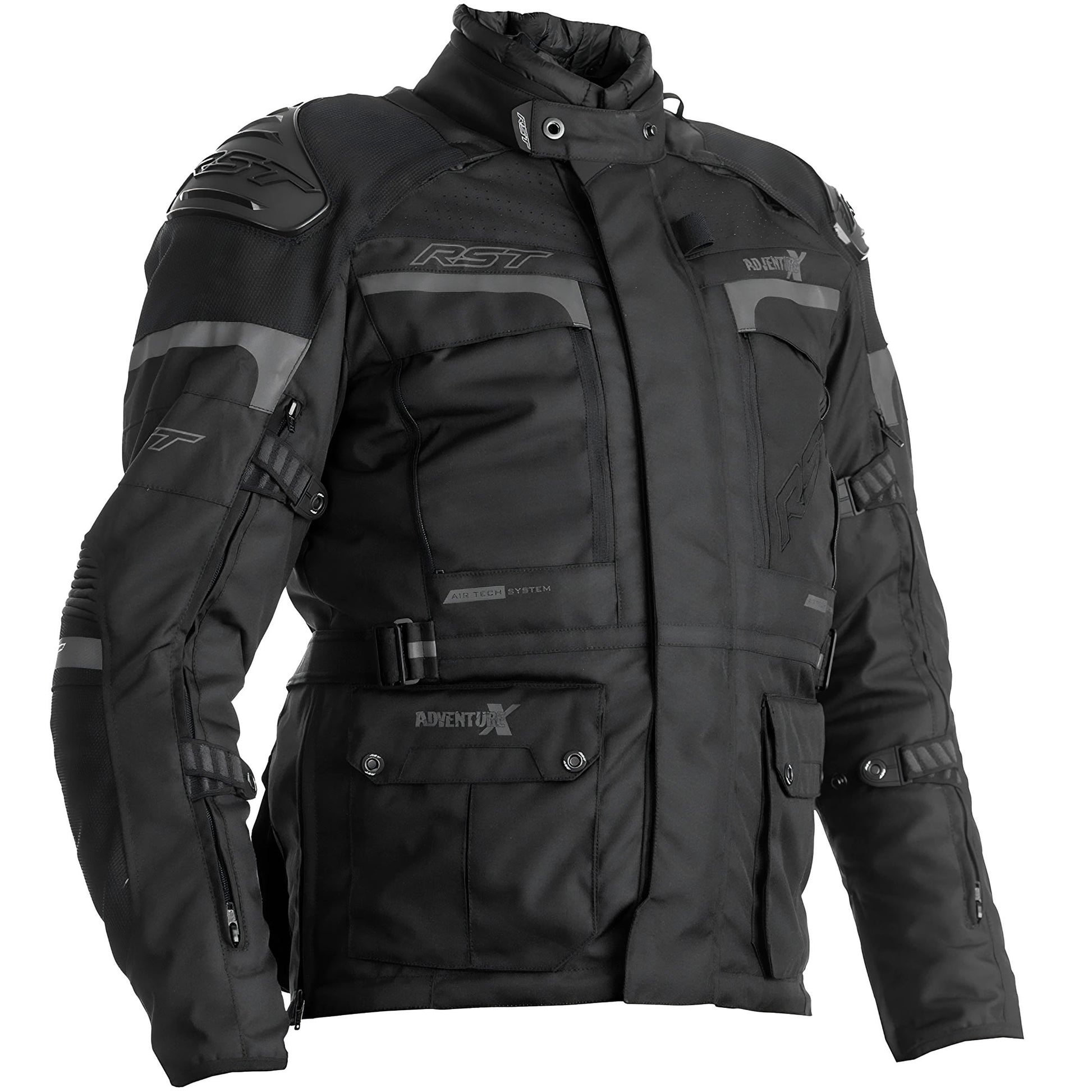 RST Pro Series Adventure-X CE Textile Jacket - Black / Black by RST - clearance motorcycle jacket