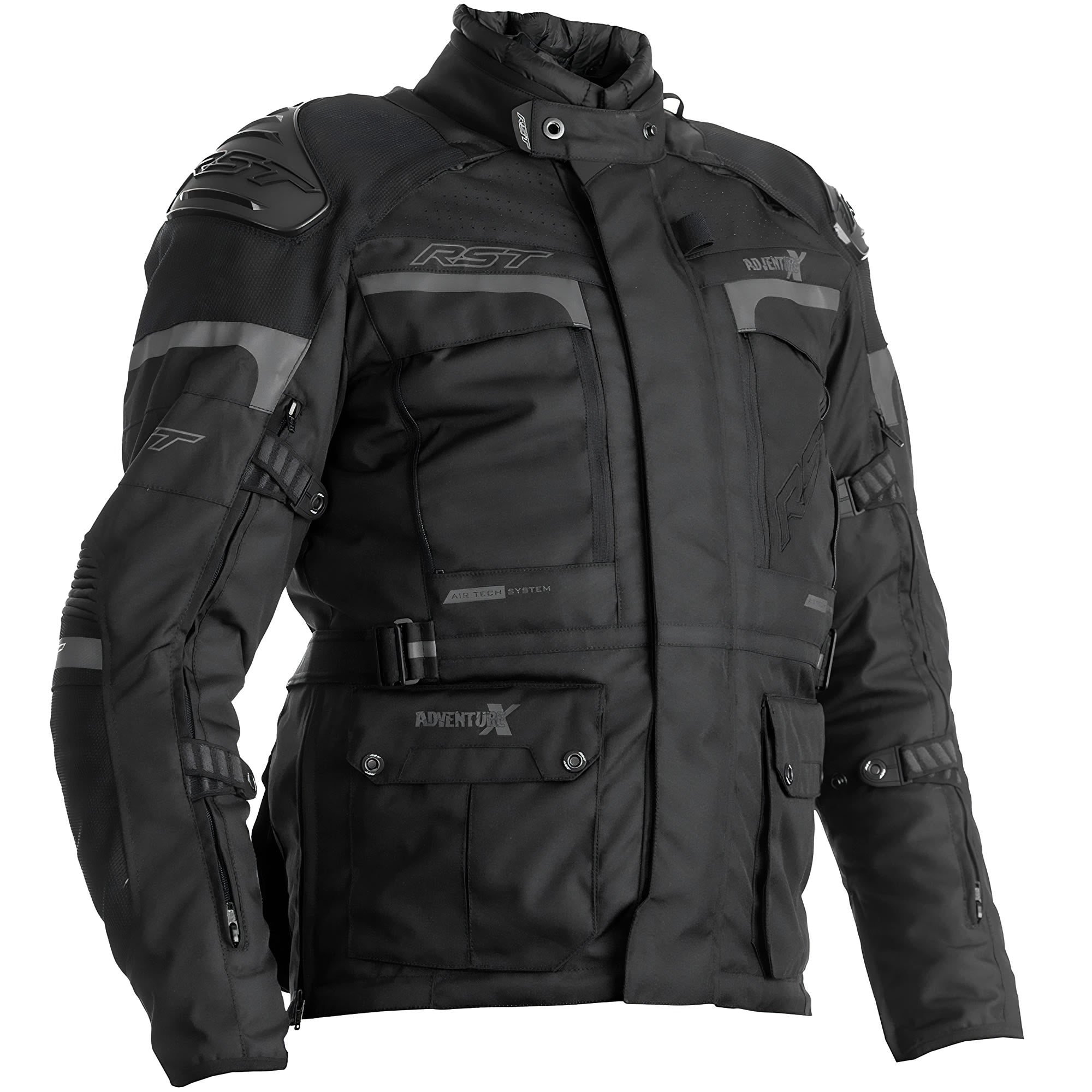 RST Pro Series Adventure-X CE Textile Jacket - Black / Black by RST - clearance motorcycle jacket