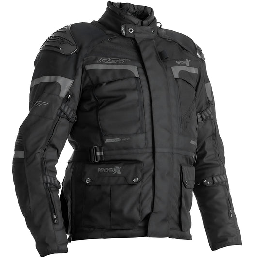 RST Pro Series Adventure-X CE Textile Jacket - Black / Black by RST - clearance motorcycle jacket
