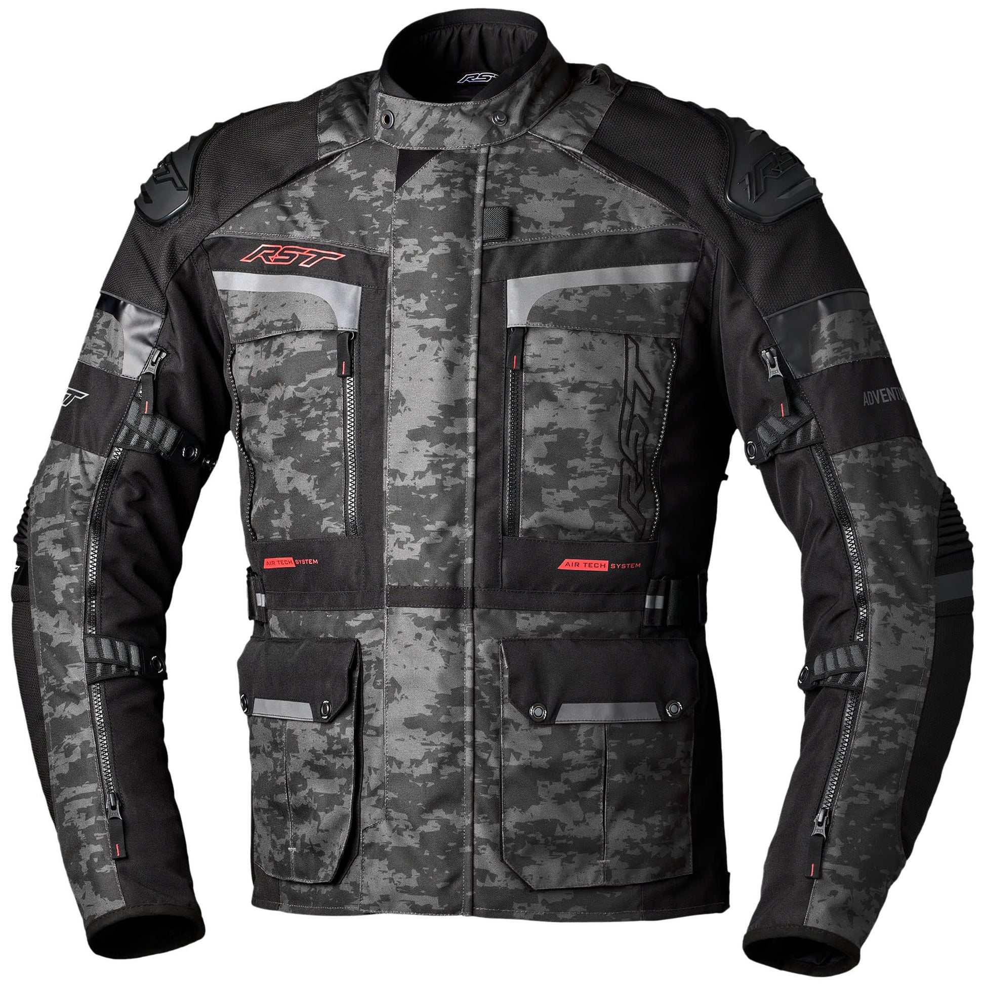 RST Pro Series Adventure-X CE Textile Jacket - Grey Camo by RST - clearance motorcycle jacket