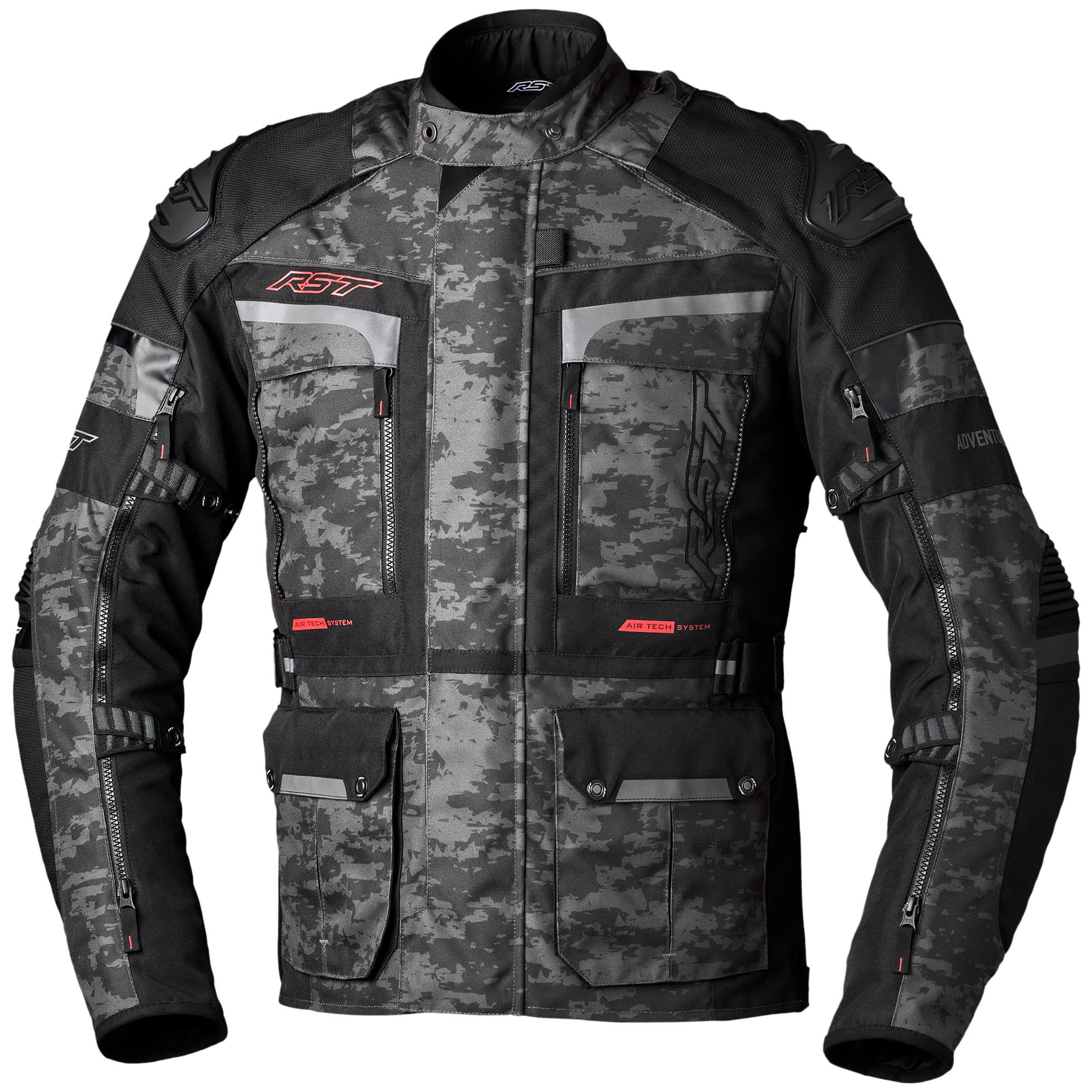 RST Pro Series Adventure-X CE Textile Jacket - Grey Camo by RST - clearance motorcycle jacket