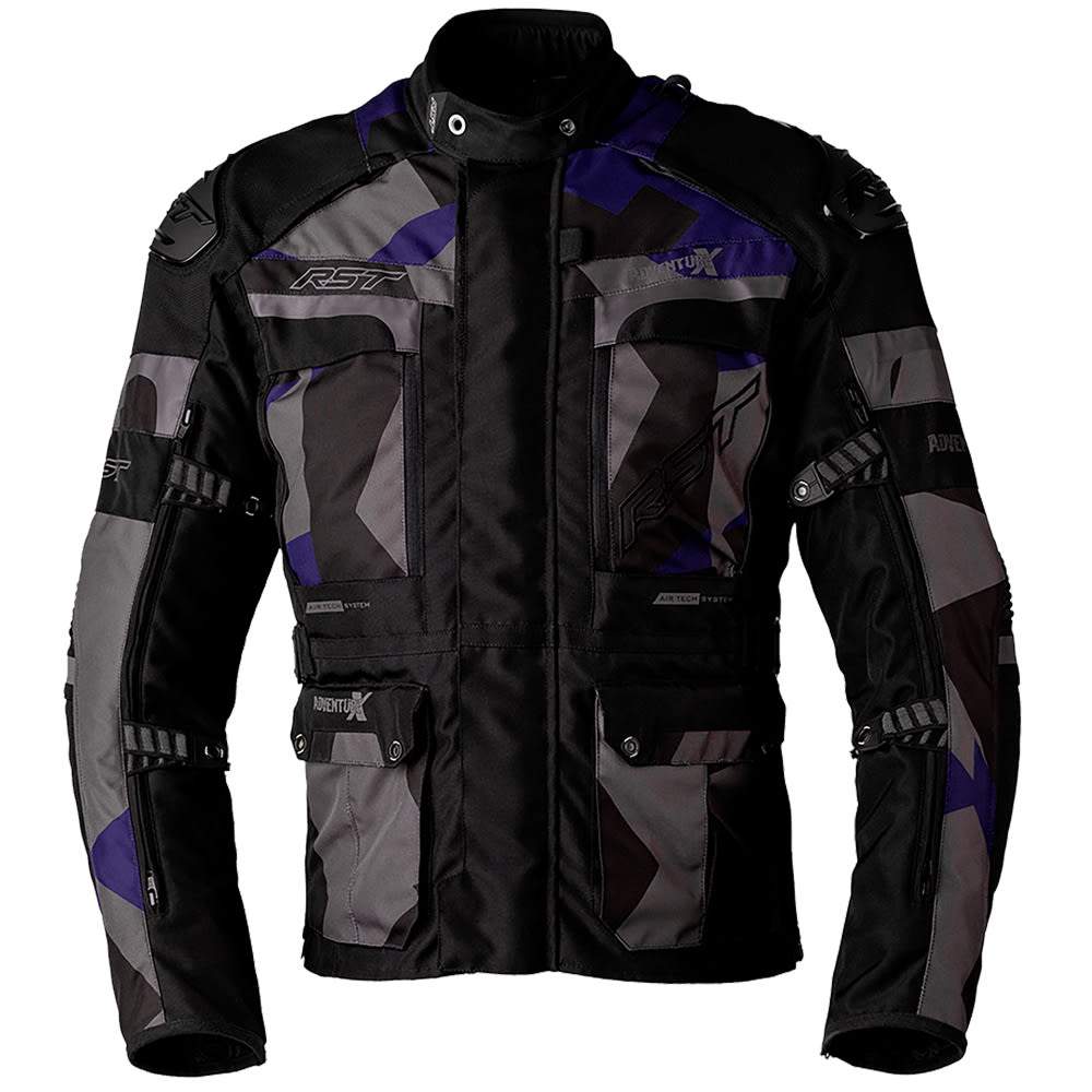 RST Pro Series Adventure-X CE Textile Jacket - Navy / Camo by RST - clearance motorcycle jacket