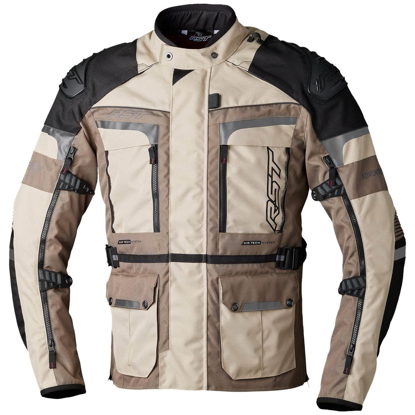RST Pro Series Adventure-X CE Textile Jacket - Sand / Brown by RST - clearance motorcycle jacket