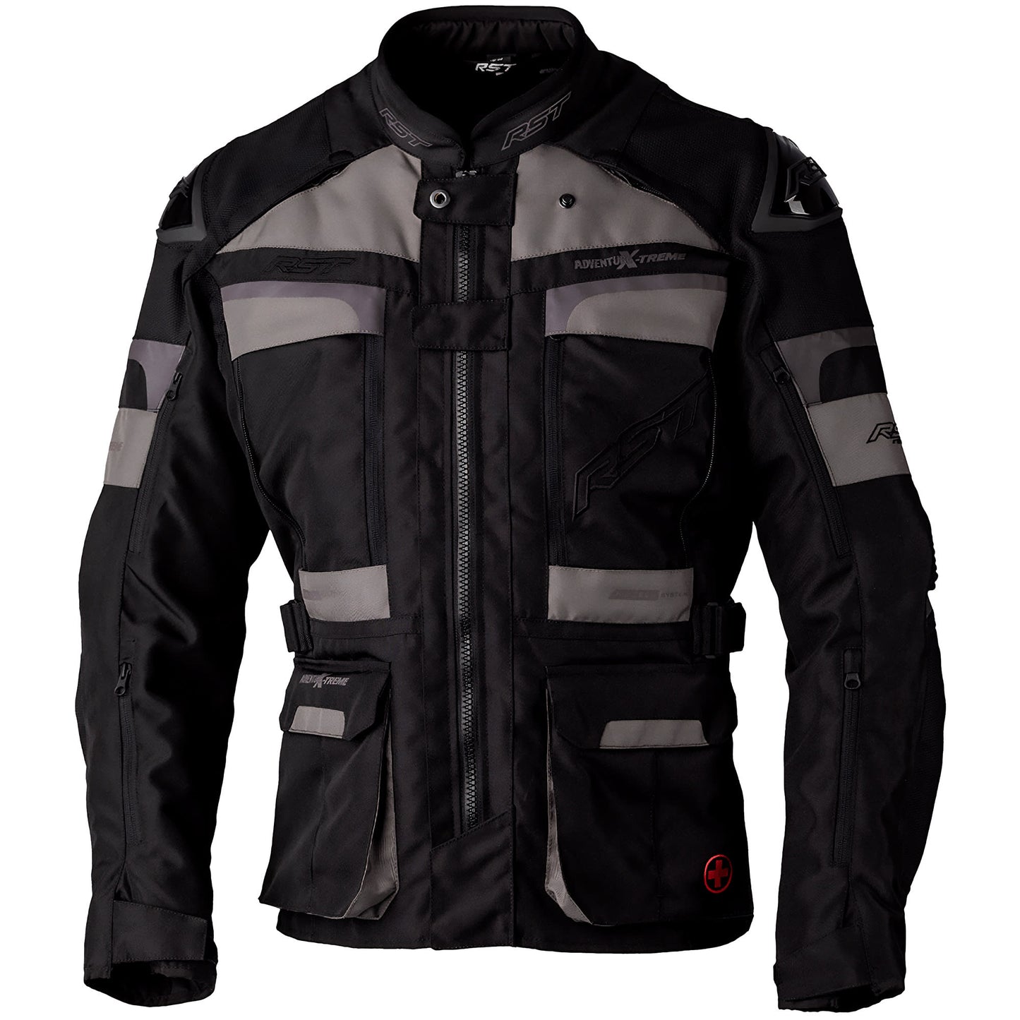 RST Pro Series Adventure X-treme Race Dept CE Textile Jacket - Black / Grey / Black by RST - clearance motorcycle jacket