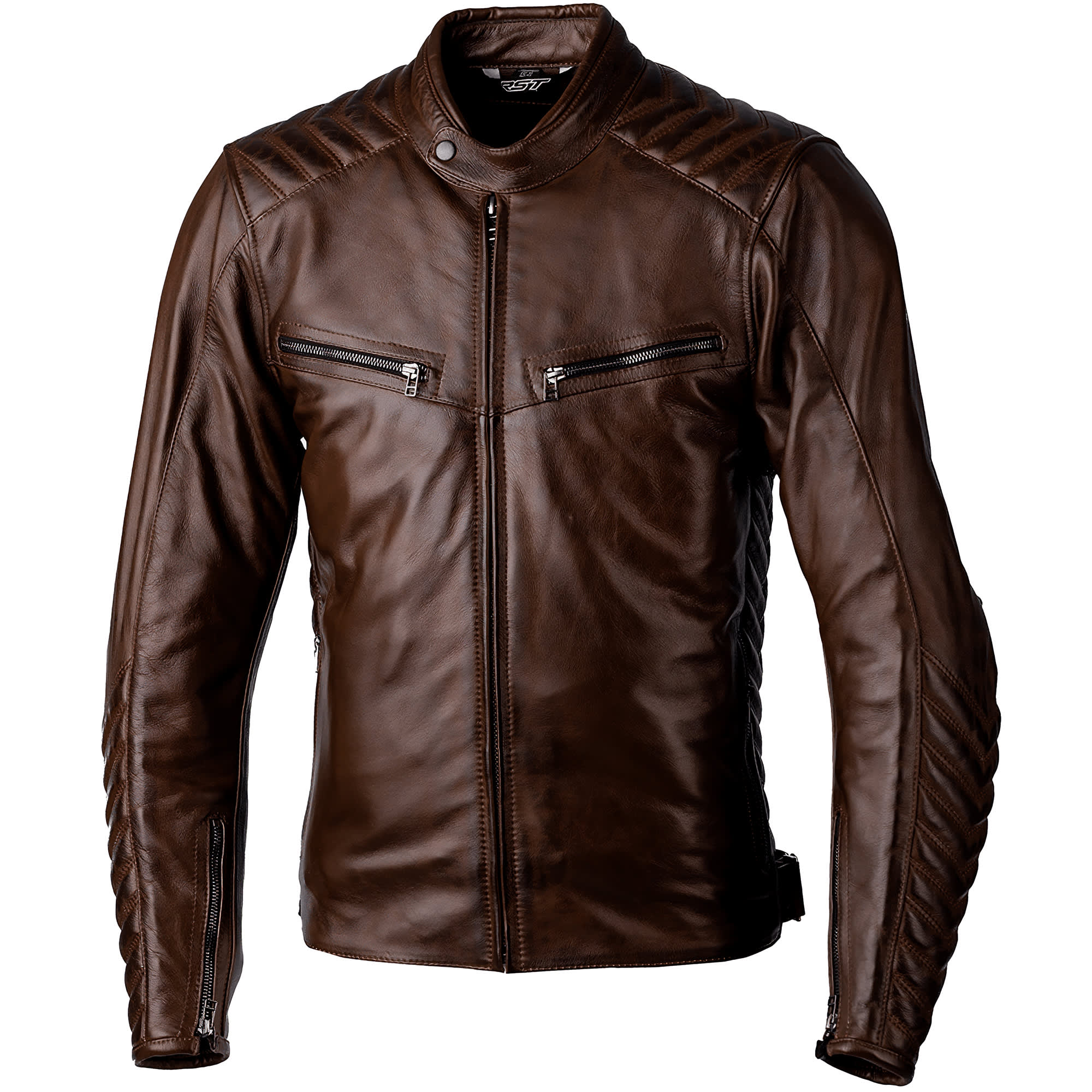RST Roadster 3 CE Leather Jacket - Brown by RST - clearance motorcycle jacket
