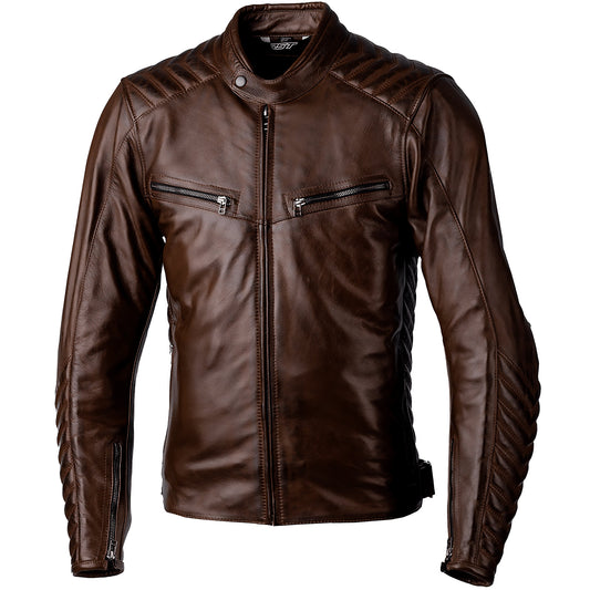 RST Roadster 3 CE Leather Jacket - Brown by RST - clearance motorcycle jacket