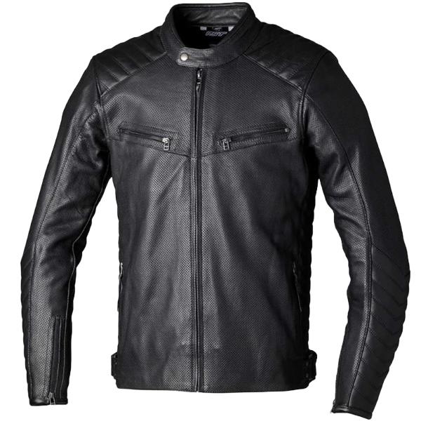 RST Roadster Air CE Leather Jacket - Black by RST - clearance motorcycle jacket